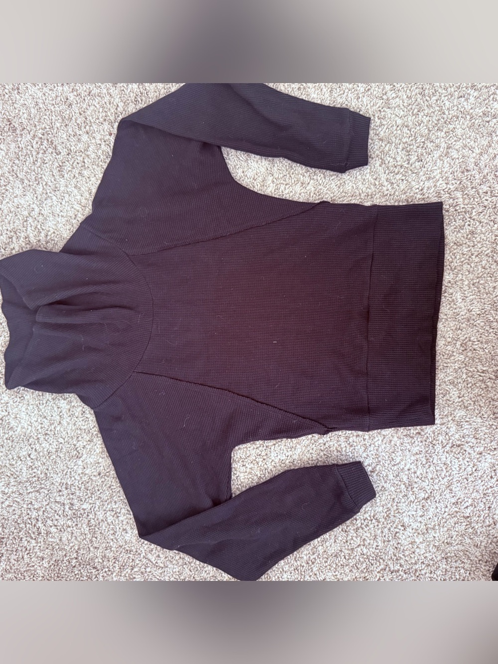 Pilcro Sweater Womens Medium Black Turtleneck Ribbed Knit Pullover Top